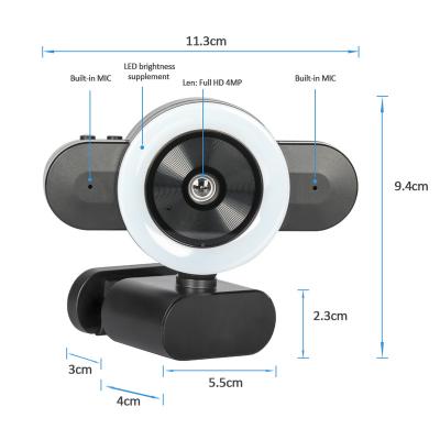 China Super Wide Angle 96 Degree USB Full HD 4K Pixel Webcam USB Webcam With Microphone X4 for sale