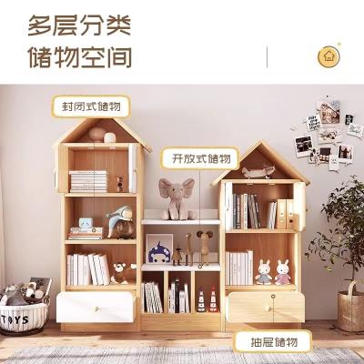 China Milan Children's Shelf Wooden Small Floor Shelf for sale