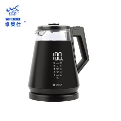 China 360 New Design Rotation Cordless Body Electric Hot Teapot Black Base 2022 Hotel Kettle With Keep Hot Auto Shut Off for sale