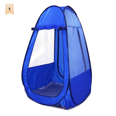 China Extended Type Custom Logo Clothes Privacy Bathrooms Bath Beach Toilet Shower Room Outdoor Changing Tent Portable Automatic Pop Up for sale