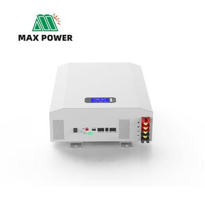 China Max Power customized Vertical energy storage 5kw 48v 100Ah Household wall mounted energy storage is distribution energy storage 380*180*637mm for sale