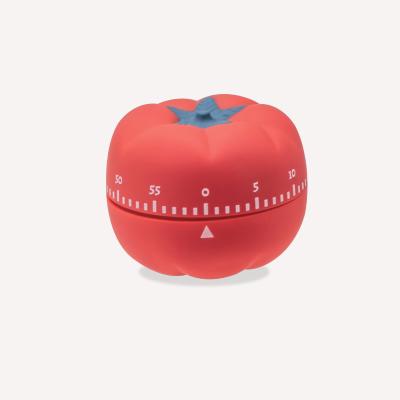 China Viable Vegetable Wind Timer Tomato Shaped Mechanical Kitchen Timer Study Timer/Cooking Timer for sale