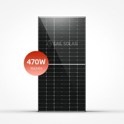 China Residential& Commercial Solar Panel 450W 455w 460w Solar Panel System Sail Bifacial Solar Panel System Home for sale