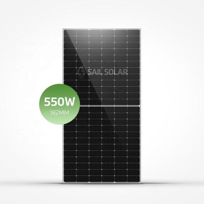 China Residential& Chinese monocrystalline solar power panels fotovoltaicos 540w 550w 550watt de solares de paneles de panel solar panel sail system for sale