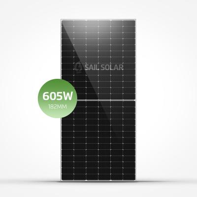 China Residential& Solar Panel 600w 605w PV Mono Solar Panel Commercial Sailing System 600 Watt Solar Home System Mono Panels for sale