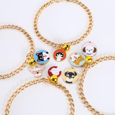 China Multiple Color Resin JEWELED Jeweled Pet Neck Accessories Collar Fashion Bell for sale