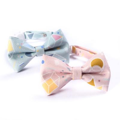 China Luxury Jeweled Pet Collar Collar Jeweled, Multiple Color Cotton Dog Bow Collars for sale