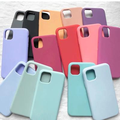 China Original Official Shockproof Silicone Case For iPhone 11 12 13 7 8 pro max Se 2020 XR X Cases For iPhone 12 mini XS Full Cover Case for sale