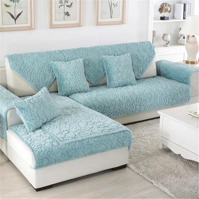 China New Modern Soft Corner Sofa Cover Sofa Towel Cushion Solid Color For Living Room Decor Non-slip Couch Covers for sale