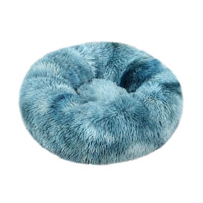 China Travel Machine Washable Plush Indoor Cuddler Donut Pet Bed for Small and Medium Dogs and Cats for sale