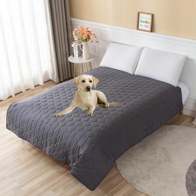 China Pet Waterproof Waterproof Quilted Cover For Furniture Bed Couch Sofa Dog Bed Cover for sale