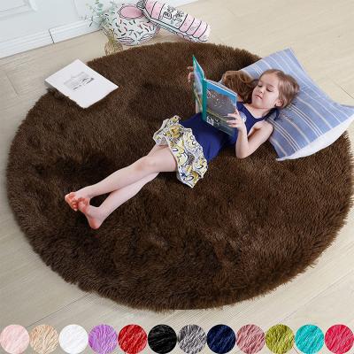 China Washable Home Floor Shaggy Plush Throw Rug Anti-Skid Decor Fuzzy Fur Rugs Cozy For Kids Teens Kids for sale