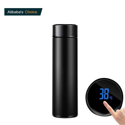 China Gift Item Temperature Display Thermos Vacuum Flasks Viable Smart Water Bottle With Reminder for sale