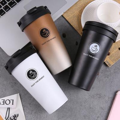 China Custom Steel Tumbler Viable Non-Spill Coffee Thermos Stainless Logo Travel Mug for sale