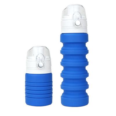 China Viable Multi-colors Leak-proof Portable Gym Sports Silicone Water Drinks Bottle Collapsible for sale