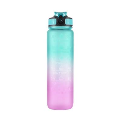 China 1000ml Tritan Sustainable Wide Mouth Sports Bottle BPA Free Plastic Water Bottles for sale