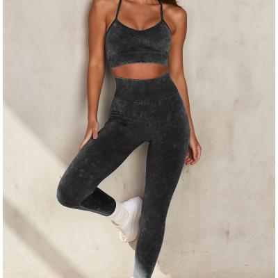 China Breathable Fitness Clothing Wear Sport Leggings Set Custom Workout Clothing Plus Size Yoga Activewear For Women for sale