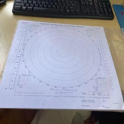 China Marine Use Paper Radar Transfer Tracing Sheet 33*33cm for sale