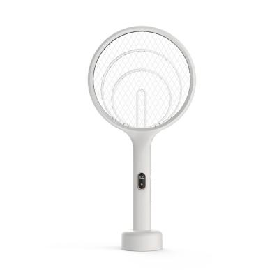 China Disposable New Design Electric Mosquito Swatter With Digital Screen Showing Balance Power for sale