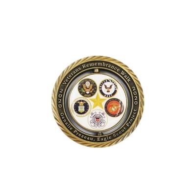 China Hot Selling Antique Imitation Wholesale High Quality Custom Metal Coin Commemorative Badges for sale