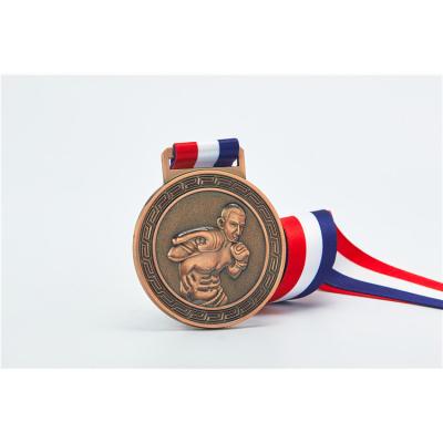 China Good China Antique Imitation Factory Price Large Free Custom Design Medal Boxing Medal Gold for sale