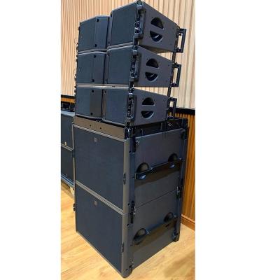 China long throw mini portable dual 8 inch 450w line array accessories speaker box empty 730*482*250 mm for sale