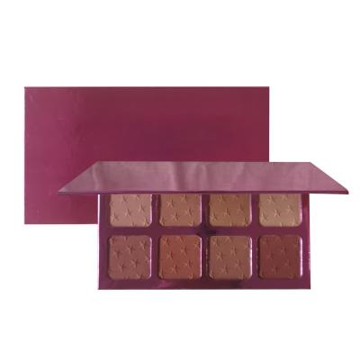 China Waterproof Wholesale Private Label 8 Color Water Resistant Blush Palette Matte Makeup Face Blush for sale