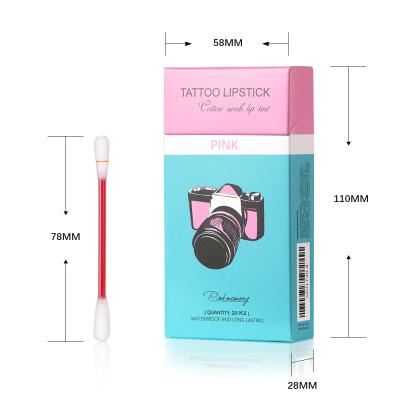 China New Cotton Lip Pad Lip Gloss Private Label Waterproof Long Lasting Lip Gloss Waterproof Tattoo Lipstick for sale