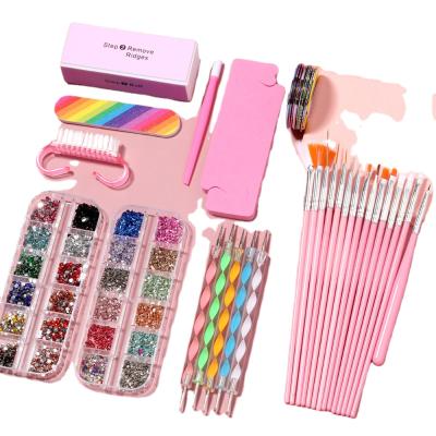 China Wholesale Custom Design Nail Strip Nail Polishing Jewelry Set 10 Pieces Manicure Nail Art Tool Buffer Set for sale