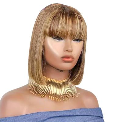 China Soft Smooth Thick Brazilian Hair Bob Hairstyle Bob Hairstyle Headwear Wig for sale