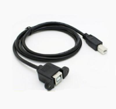 China Printer USB Print Port B Extension Cable with Screw Hole to Fix Male to Female USB Square Port Extension Cable for sale