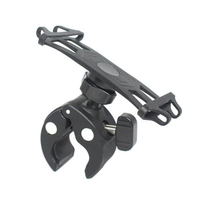 China 360 Degree Rotation Silicone Adjustable Strap Universal Bicycle Mobile Phone Mount Holder for sale