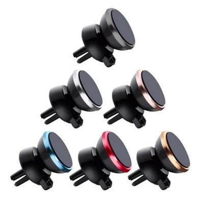 China Wholesale Factory Price Adjustable 360 ​​Degree Rotation Air Vent Mount Magnetic Phone Holder Mobile Car Holder for sale