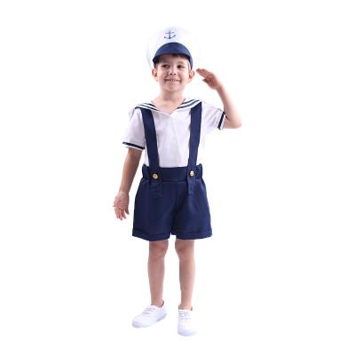 China The Male Sailor Suit Navy Performance Festival Party Sailor Costumes Shopping Boys Gifts Indoor Outdoor Children Halloween Costume for sale