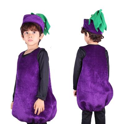 China Eggplant Shopping Fruit Indoor Outdoor Gifts Children's Styling Clothes Cosplay Role Playing Festival Party Stage Kindergarten Costume for sale