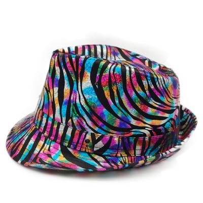 China Kids Sequin 100% Polyester Party Fashion Jazz Style Trilby Hat Adult Fedora Party Hat for sale