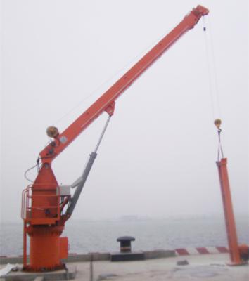 China Jib crane is liquid petrochemical wharf project, this fixed hydraulic explosion- proof crane 0.5T to 3T for sale