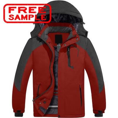 China FREE SMAPLE Windproof On Sale OEM Men's Mountain Waterproof Ski Jacket Windproof Rain Jacket Warm Winter Hooded Coat for sale