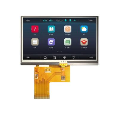 China Customized High Quality Touch Screen 480x272 40PIN 4.3 Inch TFT LCD Display RGB Interface 4 Wire Resistive Connection 4.3 for sale