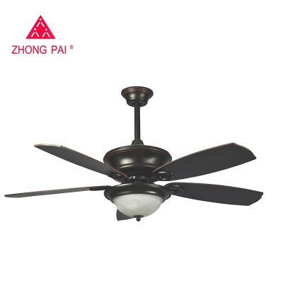 China Superior quality 52 inch vintage ceiling fan with light Pull Chain Reversible for sale