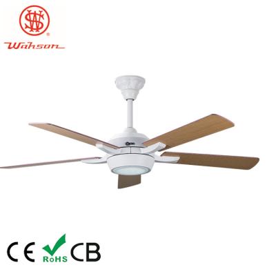 China Wholesale Price 5 Blade Matte White Hanging ceiling fan LED Light Ceiling Fan With Light for sale