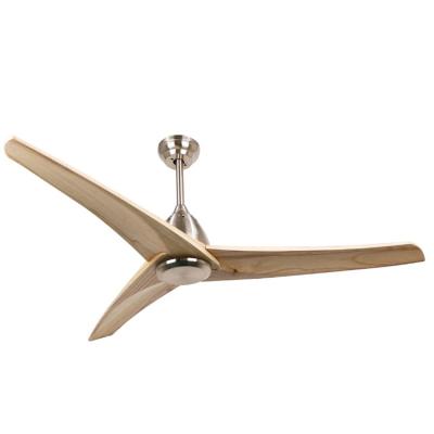 中国 Modern 60 inch dc motor wood ceiling fan with light remote control 販売のため