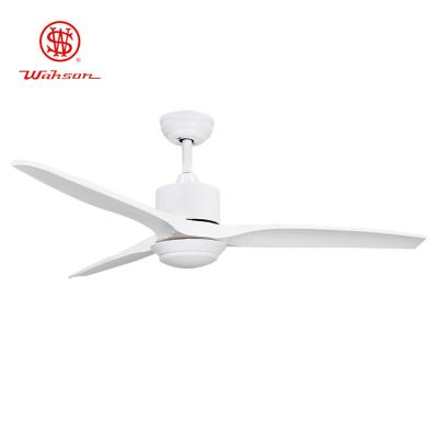 China China factory 52 inch white ac dc motor abs blade ceiling fan with light remote control zu verkaufen