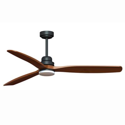 China China factory 64 inch dc motor wood ceiling fan with light remote control for sale