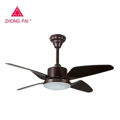 中国 Country style air cooler 4 ABS blades remote control ceiling fan with light 販売のため