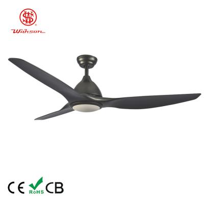 China 64 inch modern plastic blades home decorative ceiling fan with light for sale