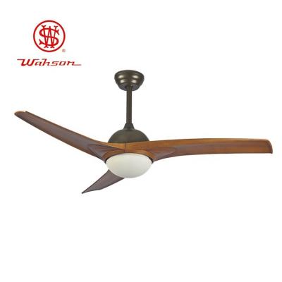 China Dercoration nordic style 52 inch solid wood blades ceiling fan with light for sale