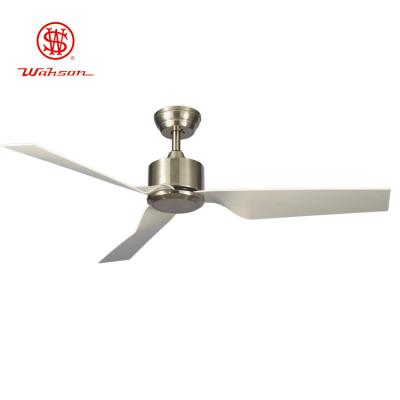 Cina Eastern Style brushed nickel remotrol control ceiling fan without light in vendita