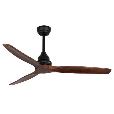 Китай Factory direct 52 inch ac dc motor remote control solid wood ceiling fan with CE ROHS CB продается