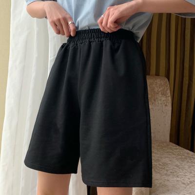 China 2021 new style Anti-wrinkle wide leg pants women's half-length women's summer loose running wild sports shorts casual trousers for sale